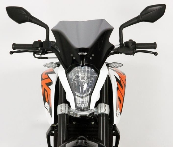 Szyba motocyklowa MRA KTM DUKE 390, , -2016, forma R, przyciemniana
