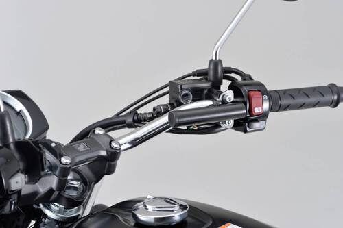 92801 MOUNT BAR 100MM Ø22.2MM BLACK MASTER CYLINDER CLAMP "FLAT" TYPE