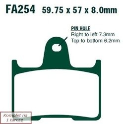 Brake pads EBC FA254V V-PAD (set on 1 disk)