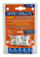 90339 Bobbins kit for forked stands - 10 mm – Aluminium