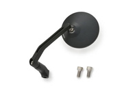 D-MIRROR-3 ROUND/ROD ALUMINUM BLACK 1PC E-MARKED