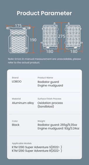 LOBOO Osłona chłodnicy do KTM 1290 Super Adventure S/R (2022-) (10.3.07251.001.01)