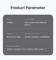 LOBOO Osłona zbiornika płynu hamulcowego tylnego HARLEY-DAVIDSON PAN AMERICA 1250 (2021-) (10.3.21951.001.21)