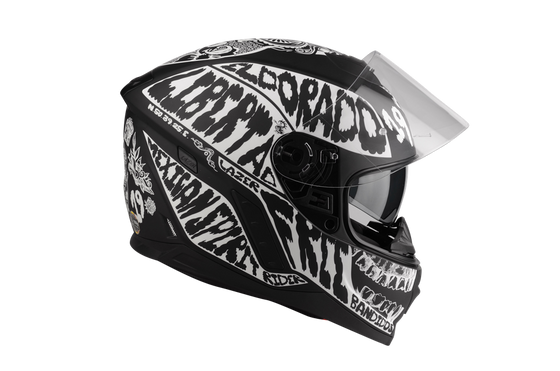 Kask Motocyklowy LAZER RAFALE Mexicana (kol. Czarny - Fluo) rozm. XS