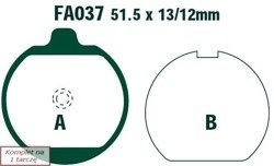 Brake pads EBC FA037 (set on 1 disk)