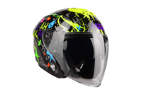 Kask Motocyklowy LAZER TANGO Crazy (kol. Czarny - Multikolor) rozm. XS
