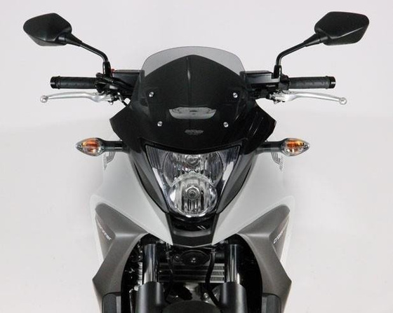 Szyba motocyklowa MRA HONDA VFR 800 X (CROSSRUNNER), RC 60, 2011-2014, forma O, czarna