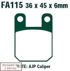 Brake pads EBC FA115TT (set on 1 disk)