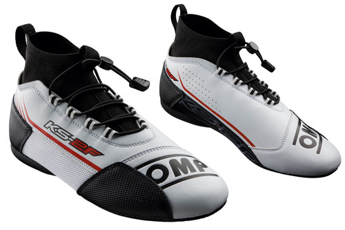 OMP Racing KS-2F Karting Kart Shoes boots white