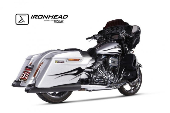 Tłumik IRONHEAD HARLEY DAVIDSON TOURING ROAD KING (06-16) typ HC2-1B (lewa strona) czarny