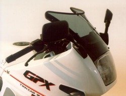 Szyba motocyklowa MRA KAWASAKI GPX 600 R, ZX600A, -, forma S, czarna