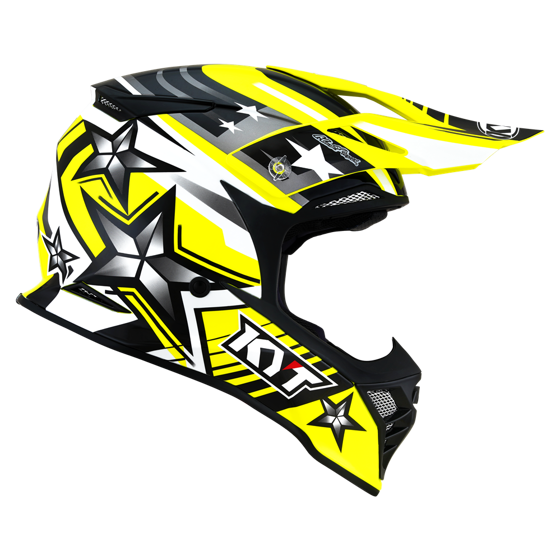 Kask Motocyklowy KYT SKYHAWK ARDOR żółty fluo - L