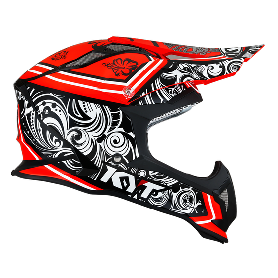 Kask Motocyklowy KYT STRIKE EAGLE POTION czerwony - XL