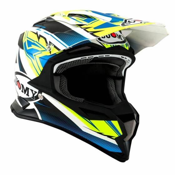 SUOMY KASK ALPHA WAVES MATT YELLOW/WHITE ROZMIAR L