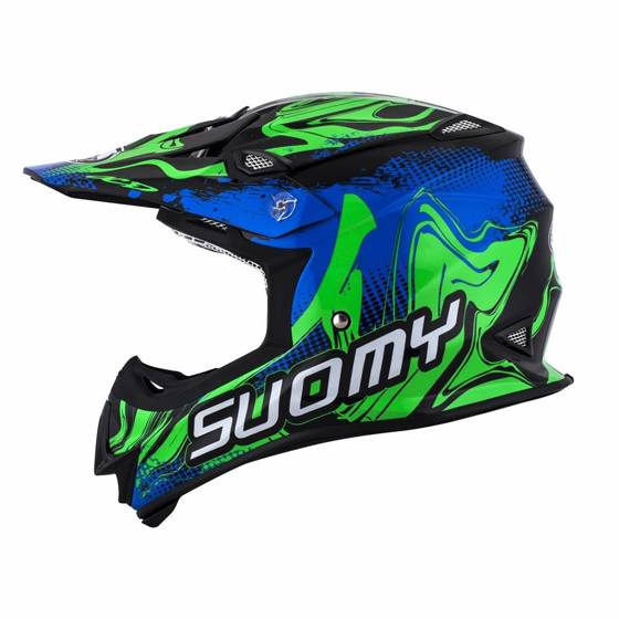 SUOMY KASK MR JUMP GRAFFITI BLUE/GREEN ROZMIAR S