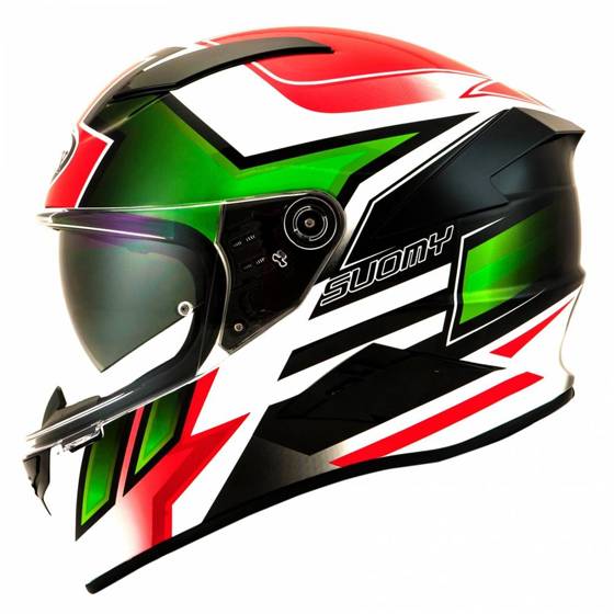 SUOMY KASK SPEEDSTAR ASYMMETRIC GREEN/RED 2018 ROZMIAR M