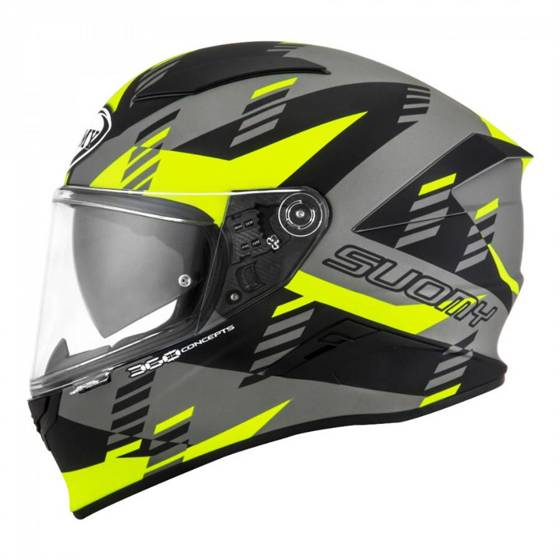 SUOMY KASK SPEEDSTAR FLOW MATT YELLOW GREY ROZMIAR S